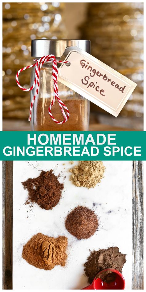 Homemade Gingerbread Spice Mix to use for pancakes, waffles, lattes, cakes, breads, cookies or anything you want to give a gingerbread flavor to. Made with just 5 easy spices! #gingerbread #spice #homemade Gingerbread Spice Recipe, Paleo Christmas, Cookie Mixes, Gingerbread Pancakes, Gingerbread Spice, Paleo Thanksgiving, Paleo Sauces, Homemade Gingerbread, Chocolate Yogurt