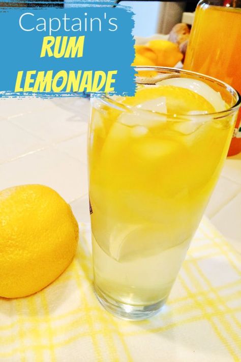 This easy Rum Lemonade cocktail is both refreshing and delicious, especially on a summer day! Perfect for luaus and barbecues, this summer rum drink is easy to make is very popular!  #summer #cocktail #easyrecipe #rum Rum Lemonade, Summer Rum Drinks, Rum And Lemonade, Cocktails Made With Rum, Tropical Drink Recipes, Simply Lemonade, Rum Cocktail Recipes, Flavored Rum, Summer Drinks Alcohol