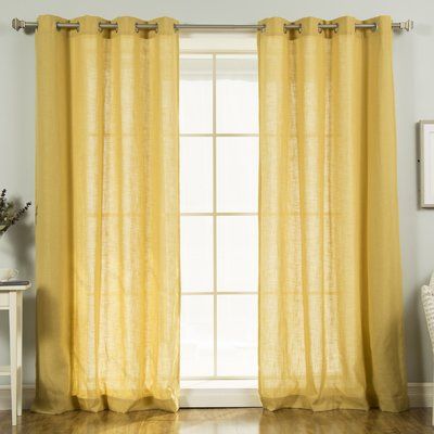 Yellow Curtains, Fresh Color Palette, Rod Pocket Curtain Panels, Rod Pocket Curtains, Colorful Curtains, Grommet Curtains, Laurel Foundry Modern Farmhouse, Premium Bedding, Curtain Panels