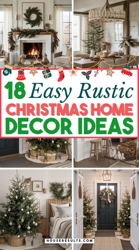 🌲 Transform your home into a rustic winter wonderland with these charming Christmas decor ideas! From wooden accents to burlap decorations, discover how to cozy up your space for the holidays. 🕯️ Dive into our article for more inspiration and don't forget to save this pin! Rustic Chic Christmas Decor, Christmas Shutters Decor, Rustic Winter Wonderland, Rustic Advent Calendar, Burlap Decorations, Rustic Christmas Decor Ideas, Rustic Chic Christmas, Antique Milk Can, Rustic Winter Decor