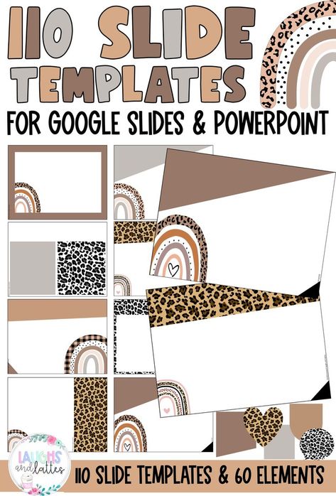 Are you teaching virtually this year or use daily slides to guide your day? This product is perfect for creating your own slides. This product comes with 110 different slide options to choose from. This product also comes with matching elements & clipart to incorporate into your slideshow. Fun hobo colors; grey, tan, brown, black, cheetah/leopard, brown & grey. These slides have super cute rainbow clipart with many different patterns/colors. Leopard print cheetah print animal print. Clean Classroom, Rainbow Clipart, Virtual Learning, Teacher Organization, Boho Rainbow, New School Year, Teacher Help, Classroom Organization, Happy Thoughts