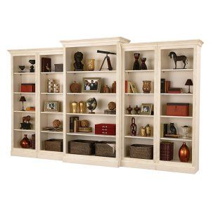 Bookcases & Bookshelves | Hayneedle Bookcase Wall Unit, Library Bookcase, Small Bookcase, Miller Homes, Howard Miller, Tall Bookcases, Bookcase Wall, Home Storage Solutions, White Bookcase