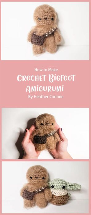 Bigfoot Crochet, Crochet Yeti Amigurumi Patterns, Free Bigfoot Crochet Pattern, Cryptid Crochet Pattern, Cryptid Amigurumi, Crochet Shop, Crochet Design Pattern, Diy Sewing Projects, Amigurumi Free Pattern