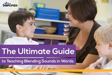 How to Teach Blending Sounds to Read Words - Reading Simplified Reading Simplified, How To Motivate Students, Teaching Strategies Elementary, Teaching Letter Sounds, Motivation Techniques, Games For The Classroom, Make Reading Fun, Decoding Strategies, Reading Incentives