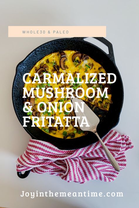 Whole30 Frittata, Fritata Recipe, New Meals To Try, Onion Frittata, Mushroom Frittata, Apartment Recipes, Eggs And Mushrooms, Onion Quiche, Kid Friendly Breakfasts