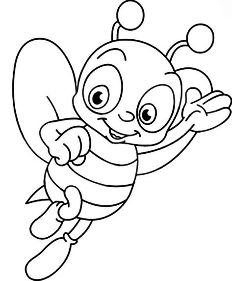 The Bee Gees Coloring Pages, from Animal Coloring Pages blogs #coloring #coloringpages #printable Bee Outline, Bee Coloring, Kids Printable Coloring Pages, Bee Printables, Bee Coloring Pages, Bee Pictures, Bee Clipart, Rainbow Canvas, Outline Illustration