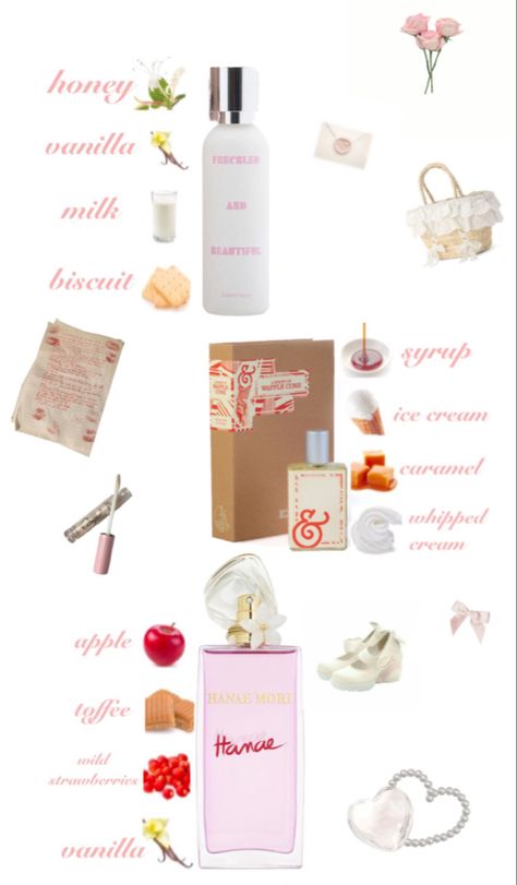 perfume coquette dollette Perfume Scents Fragrance, Milky Perfume, Milky Perfumes, Cloud Perfume Combo, Best Sweet Smelling Perfume, Soft Sweet Perfume, Milk Fragrance, Body Cream And Perfume Combos, Finery Perfume Combos