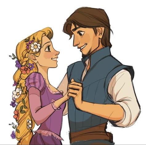 Rapunzel Y Flynn, Flynn And Rapunzel, Rapunzel Drawing, Flynn Rider And Rapunzel, Rapunzel Disney, Rapunzel And Flynn, Rapunzel And Eugene, Tangled Series, Tangled The Series