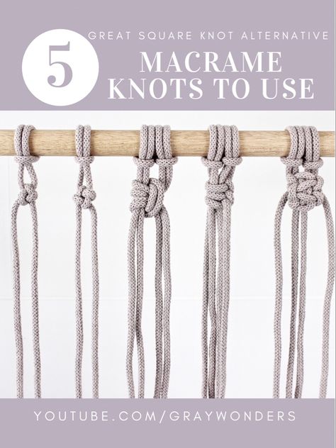 Knots For Macrame, Knot Techniques, Macrame Belt, Knot Tutorial, Cross Knot, Simple Macrame, Macrame Knots Tutorial, Makramee Diy, Macrame Knots Pattern