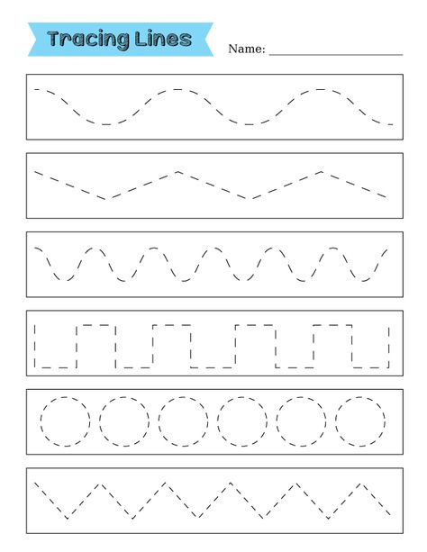 Tracing Lines practice printable for toddlers preschool Abc Worksheets Preschool Handwriting Practice, Preschool Handwriting Worksheets, Line Worksheets For Preschool, Practice Tracing Lines, Different Lines Worksheet, Preschool Art Worksheets, Tracing Lines For Kindergarten, Grade Rr Worksheets Free Printable, Tracing Lines Activities Preschool