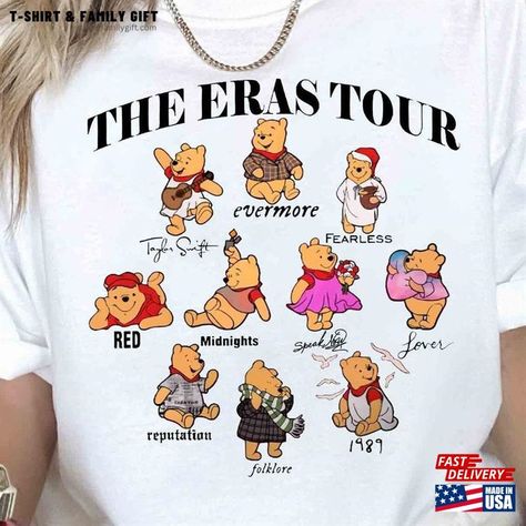 Winnie The Pooh Eras Tour Shirt Sweatshirt T-Shirt Classic Check more at https://tshirtfamilygift.com/product/winnie-the-pooh-eras-tour-shirt-sweatshirt-t-shirt-classic/ Winnie The Pooh Shirt, Eras Tour Shirt, Disney Winnie The Pooh, Birthday Wishlist, Tour Shirt, My Birthday, Eras Tour, Winnie The Pooh, Unisex Hoodies