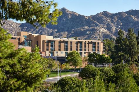 UC Riverside Glen Mor Housing Uc Riverside, California Regions, Modular Bathrooms, Gaming Lounge, Story Structure, Apartment Projects, Passive Solar, Community Space, Multipurpose Room