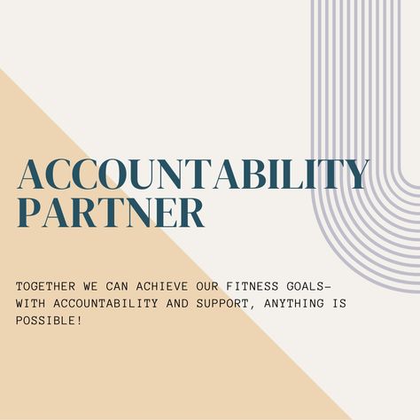 Accountability is key to achieving your fitness goals! Here are my top tips for staying on track with your accountability partner. Exercise Accountability Chart, What Is Accountability, How To Be An Accountability Partner, Ownership And Accountability, Hard Ab Workouts, Fitness Accountability, Treadmill Workout Fat Burning, Partner Quotes, Accountability Partner