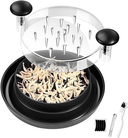 Chicken Shredder Shred Machine, Large Meat Shredder Machine, Chicken Shredding Tool with Clear Cover and Non-Skid Base, Ergonomic Handle,Shred Machine Tool for Pork, Beef and Chicken,Dishwasher Safe Cabbage Vegetable, Meat Shredder, Vegetable Shredder, Shredder Machine, Vegetable Prep, Food Chopper, Vegetable Tools, Meat Grinder, Food Supply