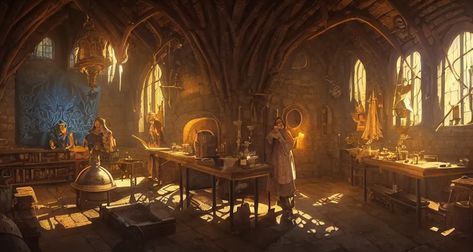 highly detailed medieval alchemy lab in a castle, | Stable Diffusion | OpenArt Medieval Laboratory, Medieval Alchemy, God Rays, Alchemy Lab, Tom Bagshaw, Tom Whalen, Ilya Kuvshinov, Greg Rutkowski, Makoto Shinkai