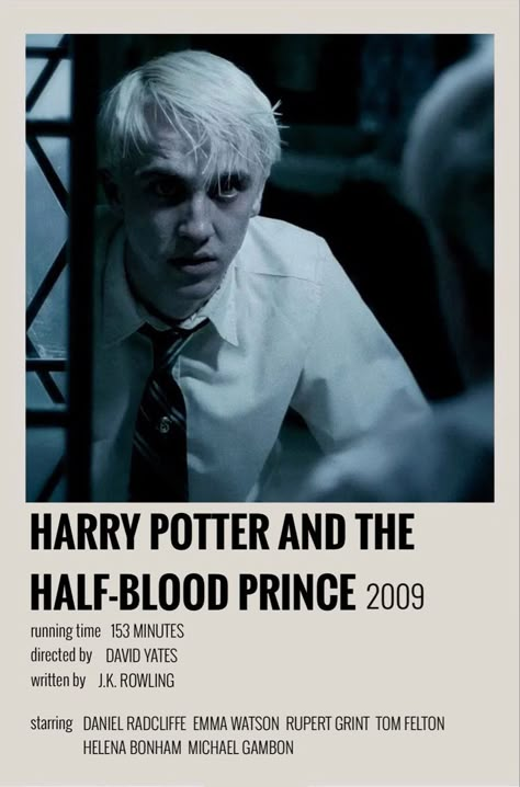 Harry Potter And Half Blood Prince, Harry Potter Poster Polaroid, The Half Blood Prince, Harry Potter And The Half Blood Prince, Harry Potter Minimalist Poster, Harry Potter Polaroid, Movie Posters Harry Potter, Harry Potter Movie Poster, Harry Potter Half Blood Prince