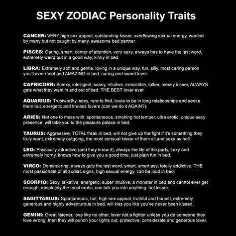 Zodiac sexual traits Pisces Rising, Zodiac Personality Traits, Sagittarius Traits, Leo Quotes, Taurus Quotes, Leo Pisces, Libra Zodiac Facts, Zodiac Personalities, Zodiac Society