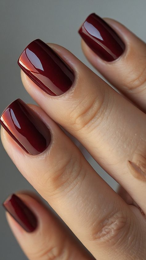 Achieve the perfect burgundy nails with these stunning dark red design ideas Explore classy black and short French tip designs and get inspired with unique art and polish techniques Create chic French designs and stand out with chrome and acrylic short nails Elevate your nail game with these elegant designs today Dark Burgundy Short Nails, Short Square Dark Red Nails, Red Nail French Tips, Maroon Nails Short, Cranberry Nail Color, Short French Tip Designs, Mahogany Nails, Short Burgundy Nails, Colourful French Tip Nails