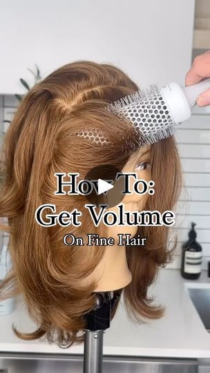 How To Get Volume In Fine Hair, Hair Volume Tricks, Volume Haircut, Fine Hair Volume, Fine Flat Hair, Behind The Chair, Fabulous Hair, Medium Short Hair, Flat Hair