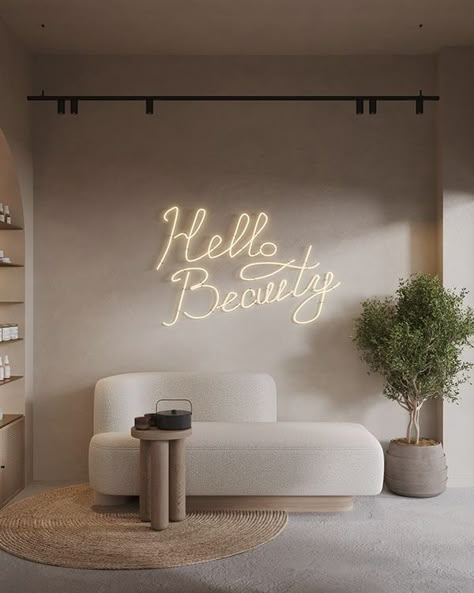 Makeup Studio Decor, Beauty Room Salon, Esthetician Room Decor, Esthetics Room, Spa Room Decor, Spa Interior Design, Hair Salon Interior, Salon Suites Decor, Nail Salon Decor