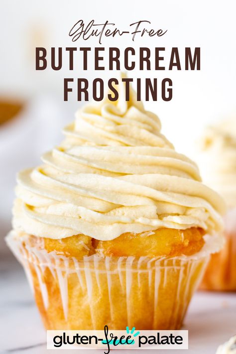 Gluten Free Frosting Recipe, Light Fluffy Frosting, Paleo Cupcakes Recipes, Cupcake Icing Recipe, Gluten Free Icing, White Frosting Recipes, Gluten Free Frosting, Buttercream Icing Recipe, Dairy Free Frosting