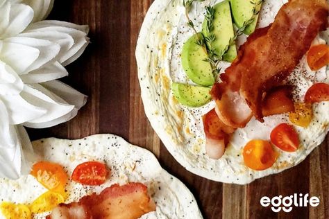 Egglife Wrap Recipes Everything Bagel, Egglife Wrap Recipes Breakfast, Egglife Egg White Wrap Recipes, Egg White Wrap Ideas, Egglife Wrap Recipes, Egg Whites Wrap, High Protein Low Carb Recipes, Easy Healthy Meal Prep, Macro Meals