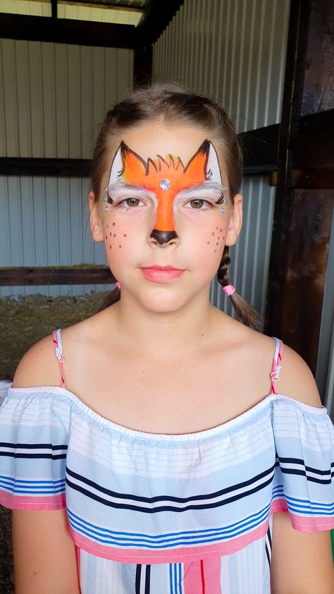 #facepainting #easy #fox Fox Face Paint, Fox Face, Face Painting, Fox