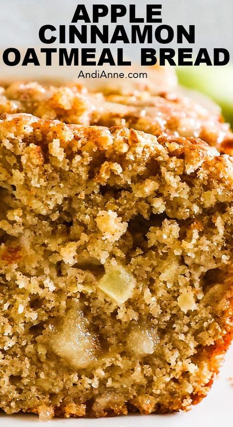 Glazed Apple Cinnamon Oatmeal Bread, Apples And Raisins, Cinnamon Oat Bread, Artisan Apple Bread Recipe, Vanilla Oatmeal Applesauce Bread, Apple Cinnamon Oat Bread, Apple Cinnamon Oatmeal Loaf, Oatmeal Loaf Bread, Apple Cinnamon Oatmeal Bread