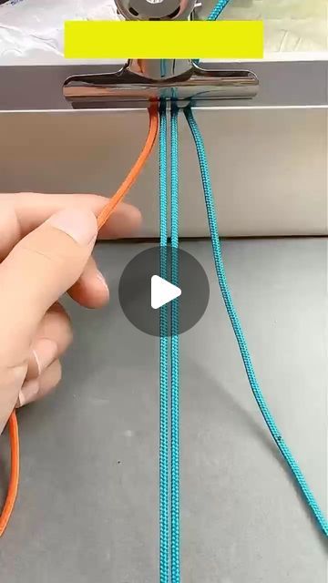 btyhjewelry on Instagram: "Weave a bracelet #fyp #foryou #handmade #diy #bracelet" Bracelet Weaving Tutorial, Macrame Bracelet Ideas, Nylon Cord Bracelet Diy, Handmade Bracelets Ideas, Hemp Bracelet Diy, Macrame Friendship Bracelets, Weaving Bracelets, Cord Bracelet Diy, Bracelet Making Tutorial