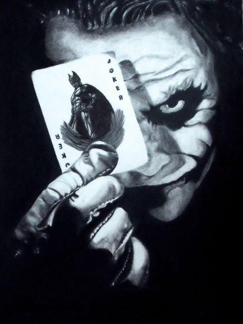 Joker The Dark Knight The Joker Wallpaper, Creepy Clown Pictures, Joker Card Tattoo, Freddy Krueger Art, Joker Dark Knight, Joker Tattoo Design, Joker Wallpaper, Harley And Joker Love, Joker Drawings