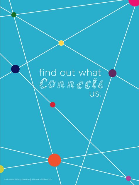 Connections #typeface #promotional #poster Connection Poster Design, Connection Graphic Design, Connection Design, Magazine Feature, Promotional Poster, Connected Design, Rare Disease, Graphic Design Poster, Annual Report