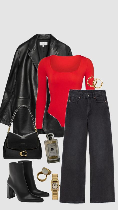 simple yet classy Christmas look! #outfitinspo #christmas #holiday #red #classy #christmasinspo #beauty Classy Christmas Outfit, Holiday Dinner Outfit, Christmas Dinner Outfit, Christmas Look, Classy Christmas, Christmas Outfits Women, Business Outfits Women, Dinner Outfit, Holiday Red