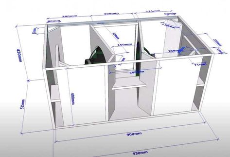 6th Order Bandpass Subwoofer Box Design (And Calculator) - BoomSpeaker Bandpass Subwoofer Box Design, 15 Inch Subwoofer Box Design, 15 Subwoofer Box, 8 Inch Subwoofer Box, 12 Subwoofer Box, 10 Subwoofer Box, 12 Inch Subwoofer Box, Diy Subwoofer Box, Best Subwoofer