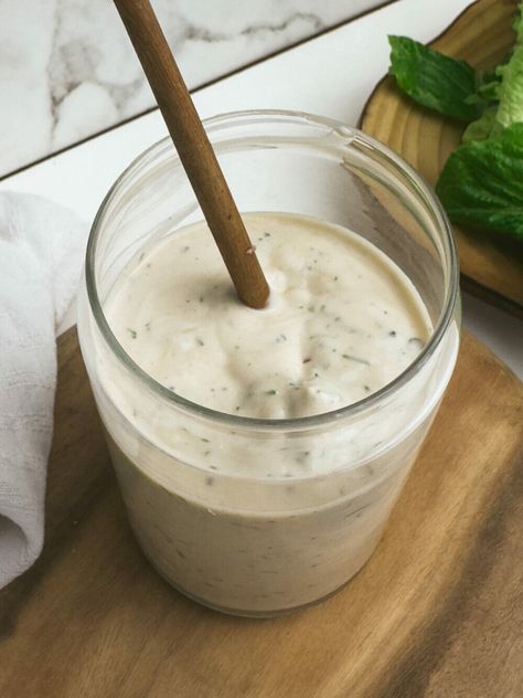 Outback Ranch Dressing Recipe, Outback Ranch Dressing, Creamy Caesar Dressing Recipe, Peppercorn Ranch Dressing, Buttermilk Ranch Dressing Recipe, Caesar Dressing Recipe, Make Greek Yogurt, Buttermilk Ranch Dressing, Buttermilk Ranch