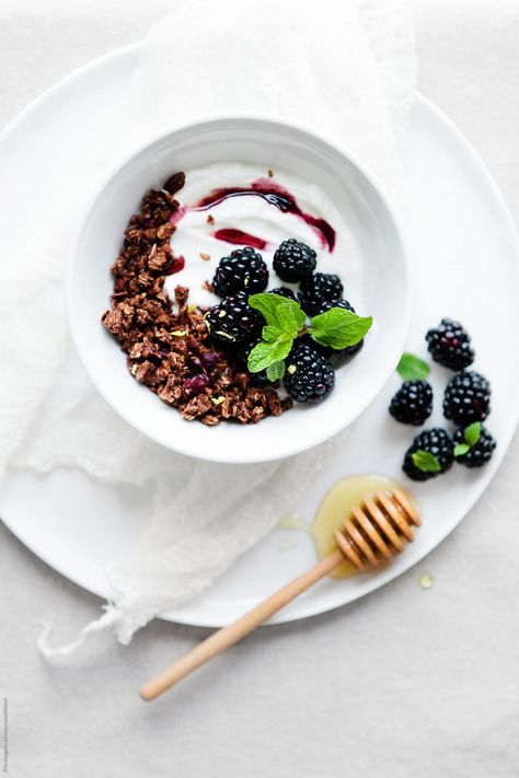 Yogurt Photography, Berries Photography, Food Substitutes, Ingredients Photography, Yoghurt Bowl, Cereal Mix, Lunch Catering, Chocolate Granola, Food Substitutions