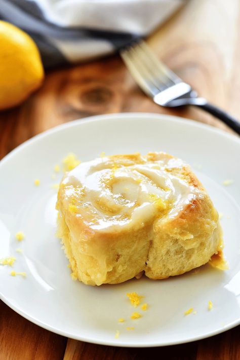 Lemon Sticky Buns, Lemon Sweet Rolls, Lemon Rolls, Life In The Lofthouse, Sweet Roll Recipe, Lemon Cream Cheese, Pumpkin Cinnamon Rolls, Cream Cheese Glaze, Lemon Dessert Recipes