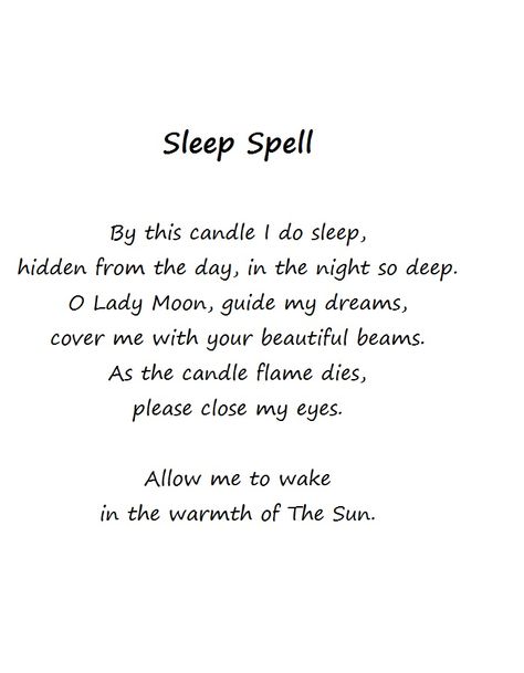 Spells For Sleep, Sleep Spells, Sleeping Spell, Sleep Mantra, Sleep Blessing, Sleep Prayer, Solitary Witch, Witchy Journal, Sleep Spell