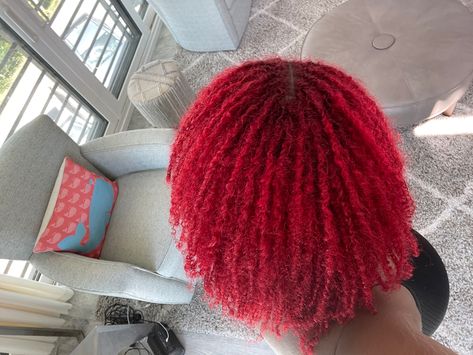 Red Microlocs, Micro Locs, Girls With Red Hair, Locs Hairstyles, Blood Red, Locs, Medium Length Hair Styles, Medium Length, Hair Ideas