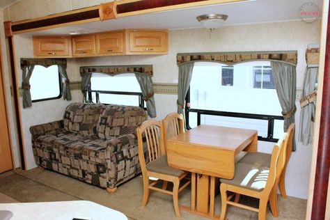 Modern Mountain RV Makeover Before & After Pictures - Must Have Mom Remove Wallpaper Border, Rv Wallpaper, How To Remove Wallpaper, Motorhome Remodel, Remove Wallpaper, Camper Interior Design, Bus Living, Diy Camper Remodel, Rv Makeover