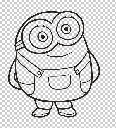 Drawing Minions, Kevin The Minion, Minion Svg, Minion Cartoon, Bob The Minion, White Bob, Minions Eyes, Minion Drawing, Background Remover