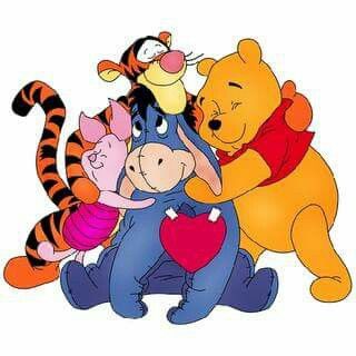 Pooh and gang are having a group hug Winnie Poo, Eeyore Quotes, Winnie The Pooh And Friends, Disney Clipart, Winnie The Pooh Pictures, Frida Art, Pooh And Friends, Winnie The Pooh Quotes, Winnie The Pooh Friends