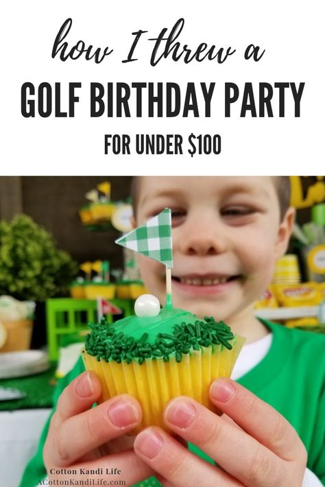 First Birthday Golf, Mini Golf Party, Hole In One First Birthday, Golf Party Foods, Masters Party, Golf First Birthday, Golf Birthday Cakes, Golf Theme Party, Birthday Golf