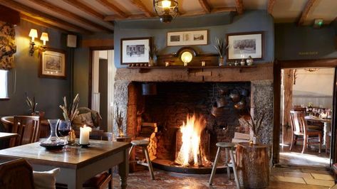 The 30 best places for a perfect pub lunch | Weekend | The Times Pub Interior Design, Uk Winter, Country Pub, Pub Interior, White Hart, Village Inn, Pub Design, Italian Interior Design, Coffee Shops Interior