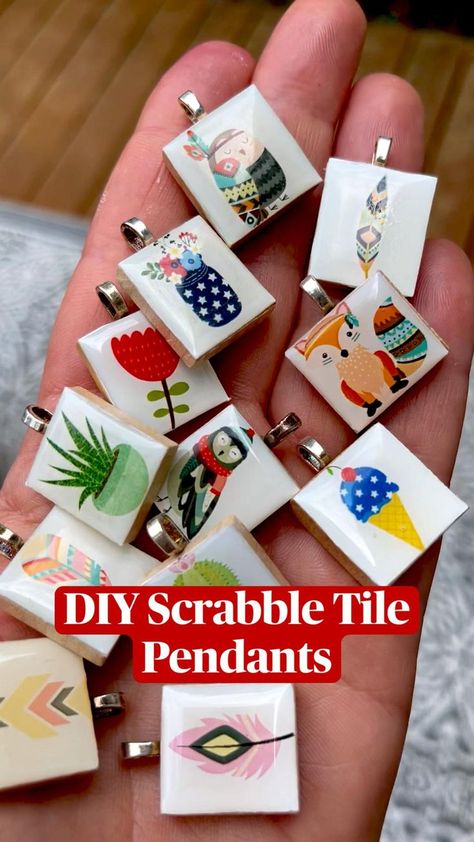 Scrabble Tile Jewelry, Scrabble Letter Crafts, Diy Resin Jewelry, Scrabble Tile Crafts, Scrabble Crafts, Tile Jewelry, Tile Crafts, Jewelry Resin, Scrabble Tiles