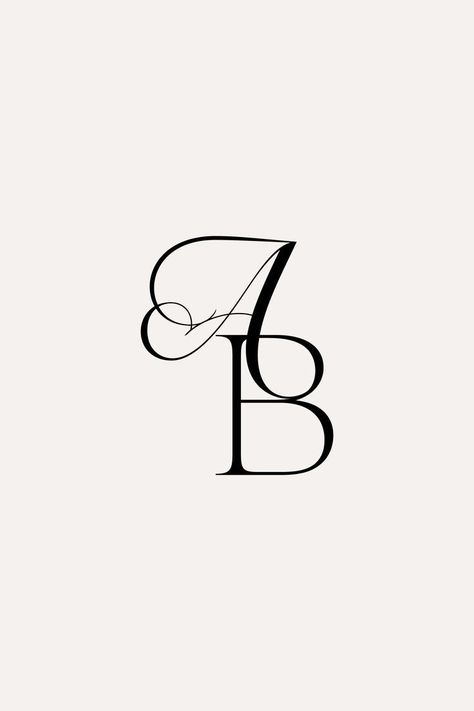 Wedding Monogram, Wedding Monogram Template, Wedding Couple Logo, Elegant Logo, Timeless Monogram AB #digitaldownload #ailogogenerators Wedding Initials Logo Letters, Aa Wedding Logo, Couple Monogram Design, Monogram For Wedding, An Logo, Ab Logo, Initials Logo Letters, Wedding Initials Logo, Couple Logo