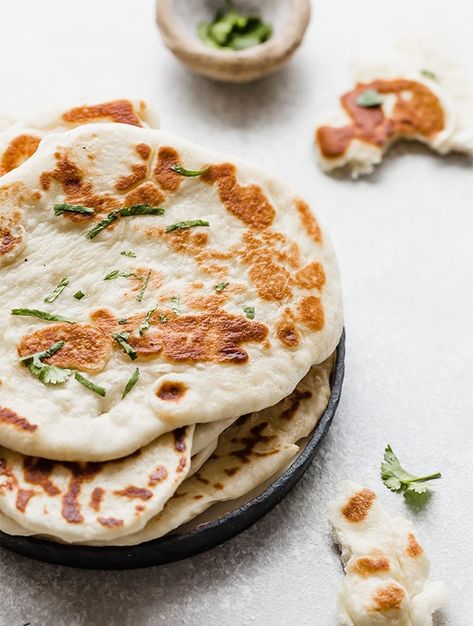 Easy Recipe for Naan Bread - Salt & Baker Easy Naan, Cowboy Cooking, Naan Bread Recipe, Homemade Naan, Homemade Naan Bread, Indian Flatbread, Recipes With Naan Bread, Chewy Bread, Healthy Bread Recipes