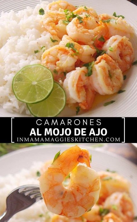 Camarones al Mojo de Ajo is an amazingly delicious Mexican recipe made with succulent shrimp in a butter garlic sauce. All ready in under 30 MINUTES! Butter Garlic Sauce, Hispanic Kitchen, Mexican Recipe, Most Popular Pins, Shrimp Recipes For Dinner, Garlic Sauce, Shrimp Recipes, Recipes For Dinner, Popular Pins