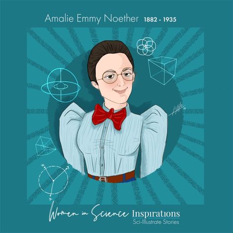 Amalie Emmy Noether. A German #mathematician behind the… | by Sci-Illustrate | Sci-Illustrate Stories | Medium Female Mathematicians, Emmy Noether, Mcmaster University, Famous Scientist, Modern Physics, Teaching Plan, Theory Of Relativity, Math Methods, Hydroflask Stickers