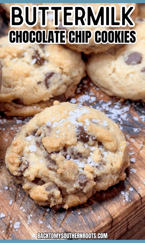 Craving the perfect chocolate chip cookie? These buttermilk-infused soft batch cookies are your answer! 🍫✨ Chewy, delicious, and perfect for any sweet tooth. Dive into this yummy recipe and bake the best chocolate chip cookies ever. #ChocolateChipCookies #BakingLove Cookies Made With Buttermilk, Buttermilk Cookies Recipe, Cookies With Buttermilk, White Macadamia Nut Cookies, Soft Batch Cookies, Buttermilk Cookies, Best Chocolate Chip Cookies Ever, Soft Chocolate Chip Cookies Recipe, The Perfect Chocolate Chip Cookie