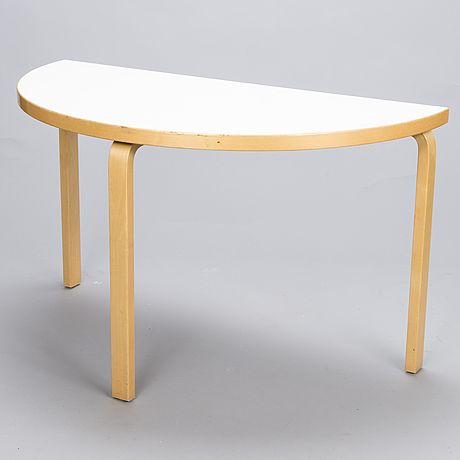 Semicircle Table, Circle Tables, Half Circle Table, Circle Table, White Laminate, Alvar Aalto, Half Circle, Bukowski, Art Business